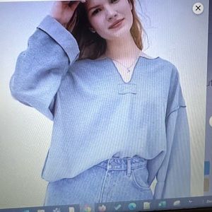 Urban Outfitters JAX inside out notch neck top